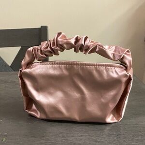 Elegant Pink Satin Women's Bag